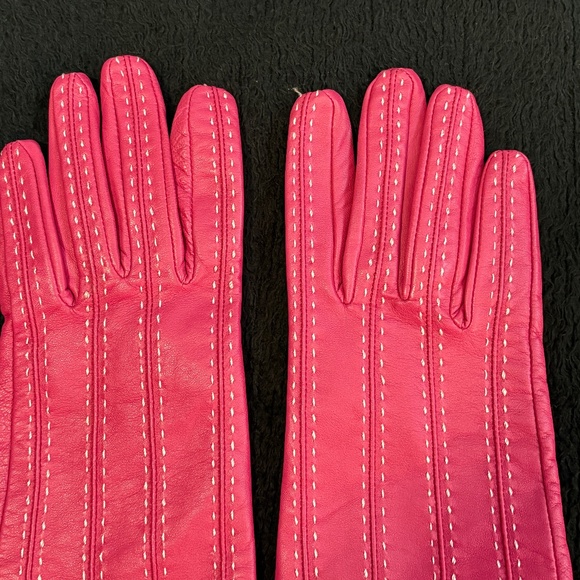Rare Vintage Anne Klein Pink Elbow Length Gloves - Picture 5 of 10